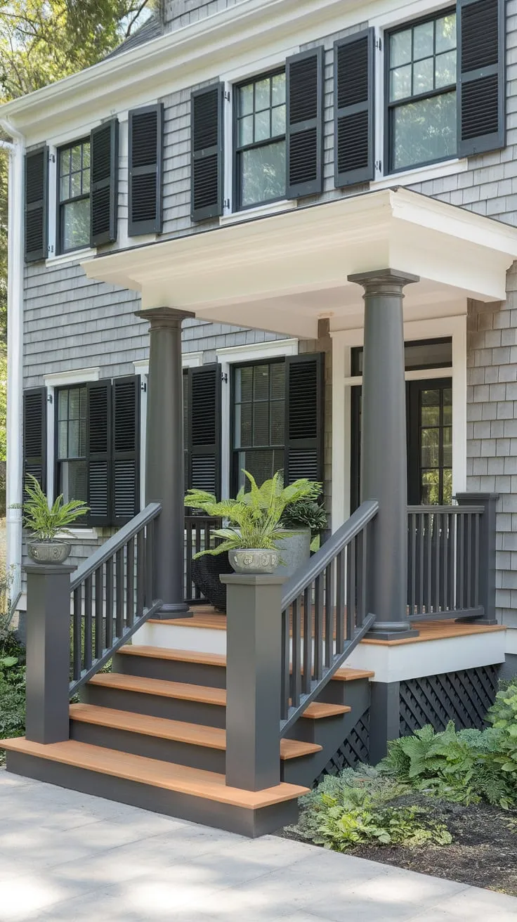 Chic Front Porch Transformation for a Cape Cod Home