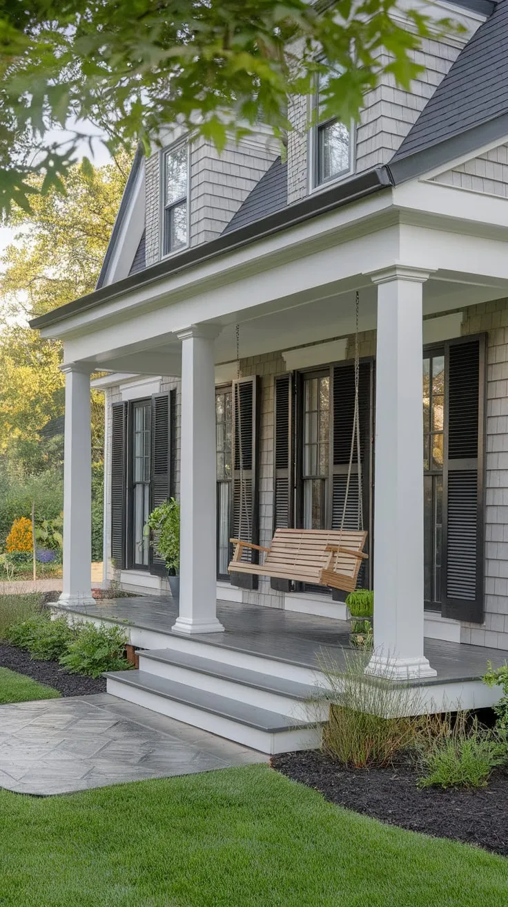 Chic Cape Cod Front Porch Makeover