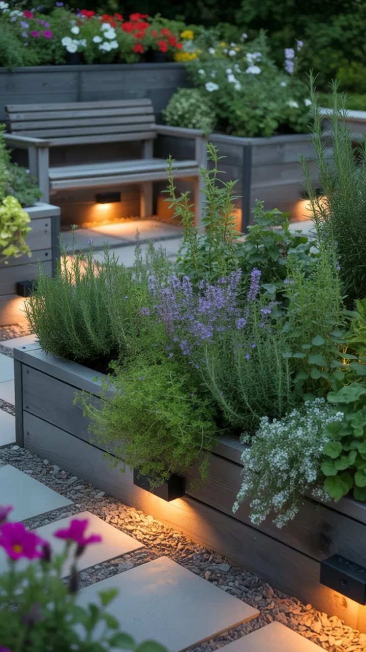 Sunlit Cedar Herb Garden Retreat