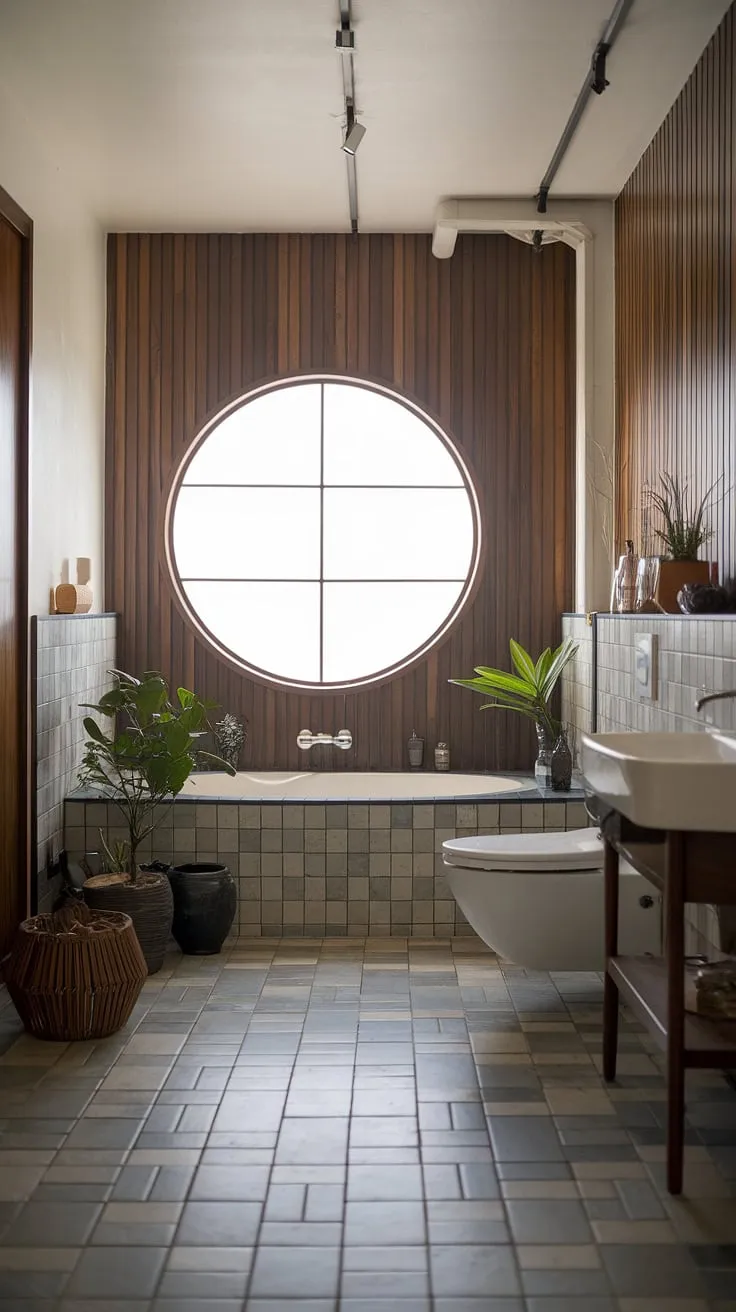 This modern Japandi bathroom is a sanctuary of calm. The interplay of light wood, clean lines, and subtle textures creates a space that feels both luxurious and effortlessly understated. A haven for mindful moments, designed for ultimate comfort and well-being.