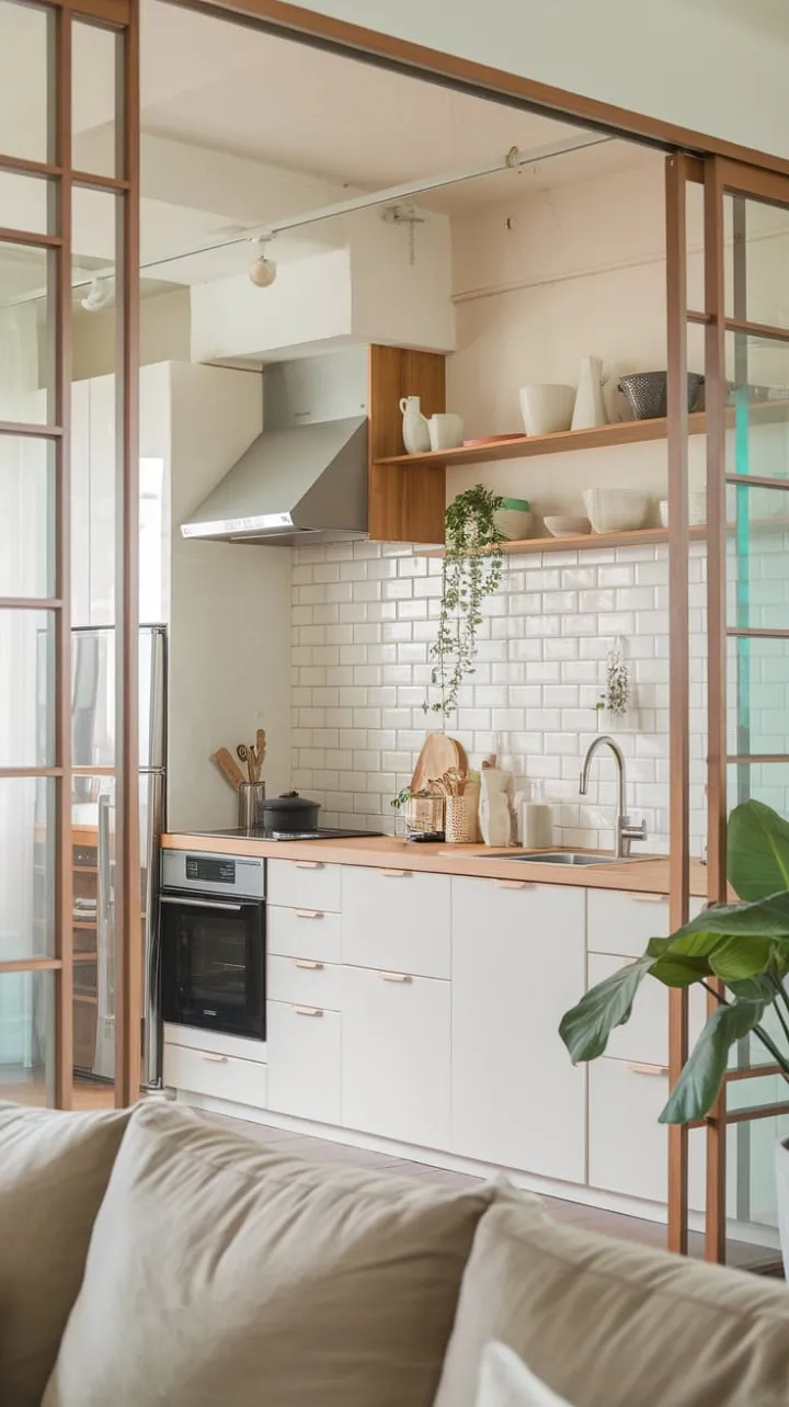 This kitchen masterfully fuses Japandi and Korean design, balancing modern functionality with a serene aesthetic that invites both culinary creativity and relaxation.