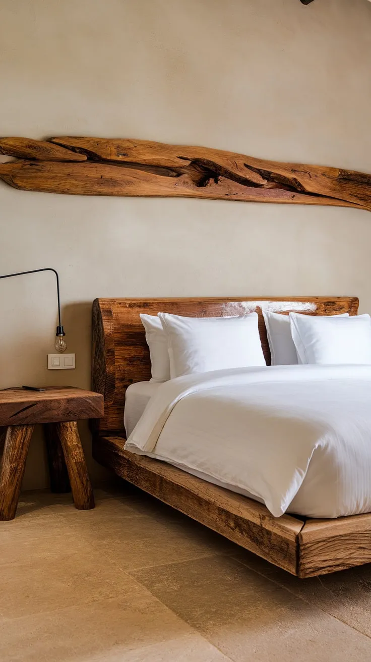 Wake up to the calming embrace of rustic charm and modern comfort. The rich wood tones and clean lines create a sanctuary where you can truly unwind. A perfect blend of textures and styles, this bedroom is a testament to thoughtful design.