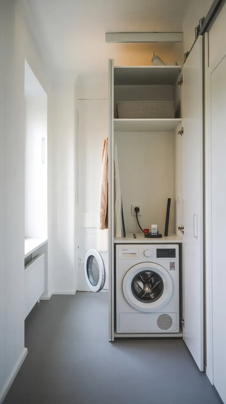 Transform your laundry experience with a stylish, compact solution that maximizes space while minimizing hassle in even the coziest of rooms.