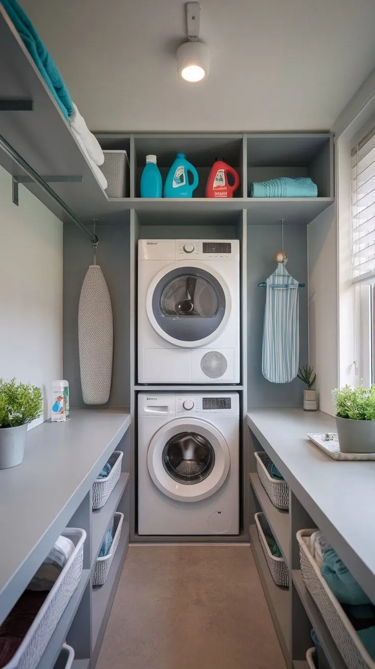 Transform your laundry experience with this compact powerhouse, where smart design meets efficiency in a stylish space.