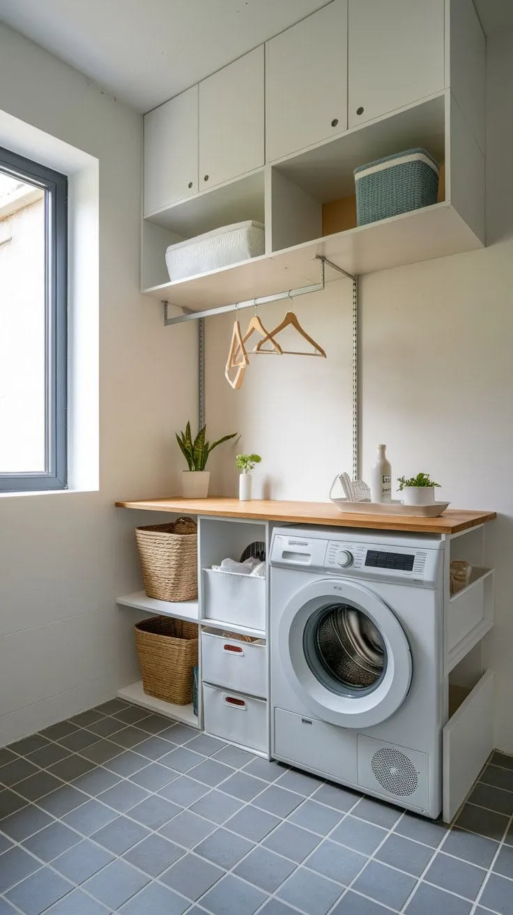 Transform your laundry experience with this stylish compact unit that maximizes space and minimizes stress, proving that efficiency can thrive even in the smallest rooms.
