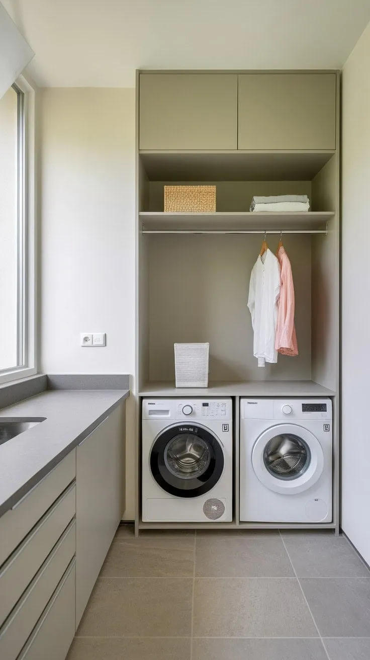 Transform your laundry experience with a stylish, space-saving unit that proves efficiency can thrive in even the smallest of spaces.