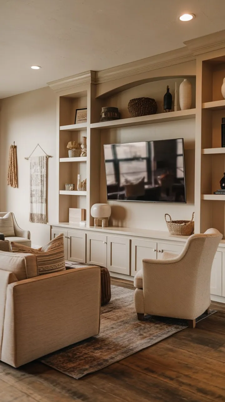 This serene sanctuary masterfully blends rustic charm with modern elegance, offering a tranquil retreat for relaxation and entertainment.