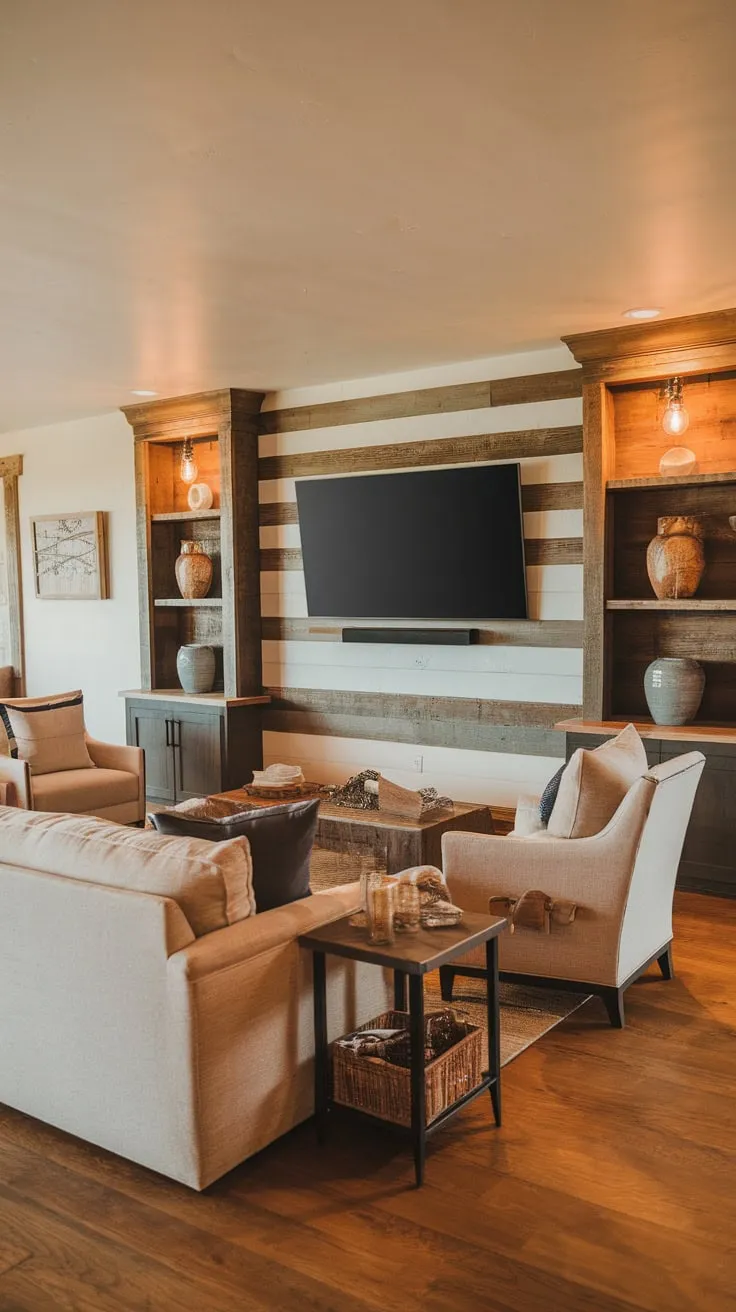 Hardwood floors and tasteful decor complete this inviting space.