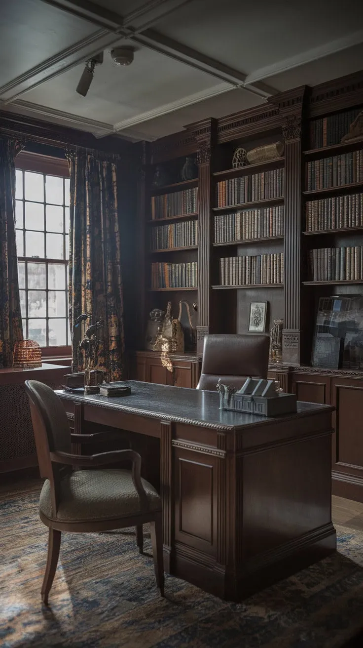In a serene Regency-era library, where shadows play among gilded spines and the aroma of aged paper lingers, a treasure trove of untold stories beckons as the ultimate escape.