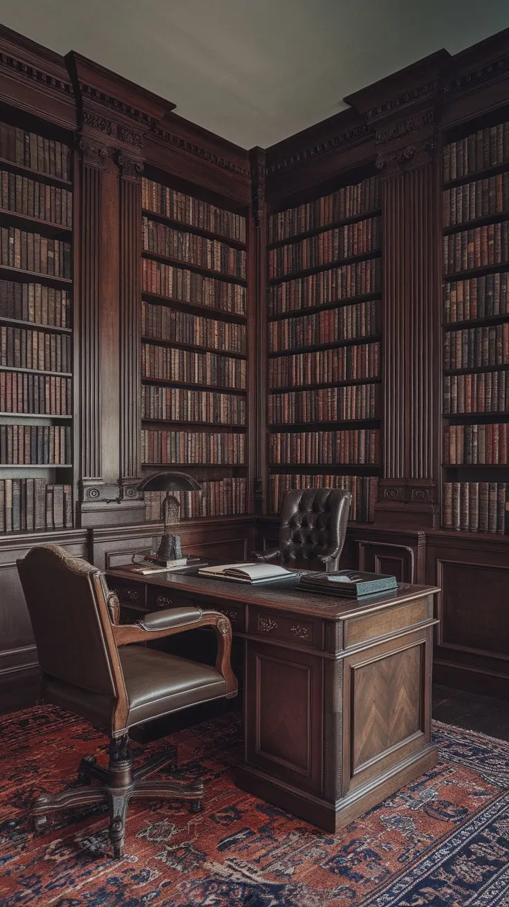 In this enchanting library, each book whispers the promise of adventure, transforming the space into a timeless sanctuary of stories waiting to be discovered.