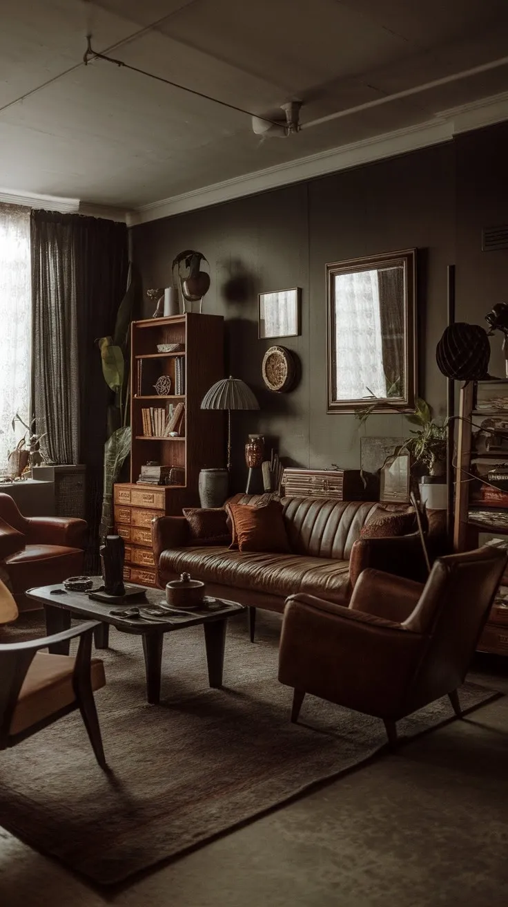 In this enchanting retreat of dark woods and leather, whispers of the past mingle with eclectic art, inviting you to unwind and let your imagination soar.