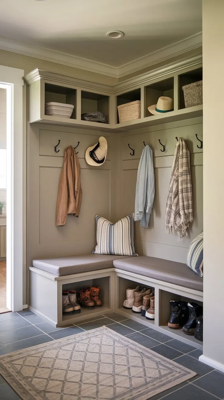 This dreamy boho playroom bedroom combo is the perfect blend of style and functionality.  Boho playroom ideas come to life with the macrame, wooden accents, and pops of color, creating a whimsical space for playtime and peaceful slumber.  A true family room playroom, it seamlessly transitions from toddler playroom to a cozy baby boy room decor haven. The kids room interior design is both playful and sophisticated, showcasing creative kids playroom decor.