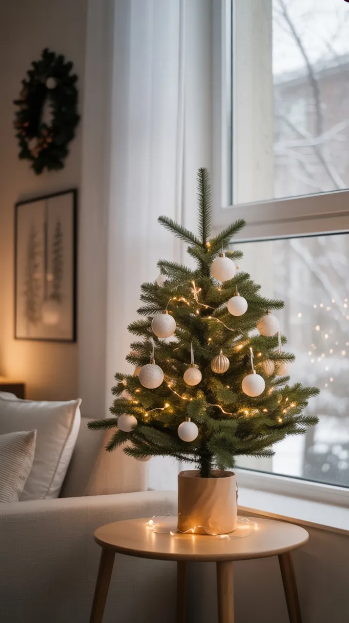 Quiet Christmas Corner Bathed in Soft Winter Light
