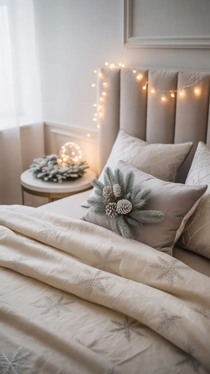 Snowflake-Soft Christmas Bedroom Retreat