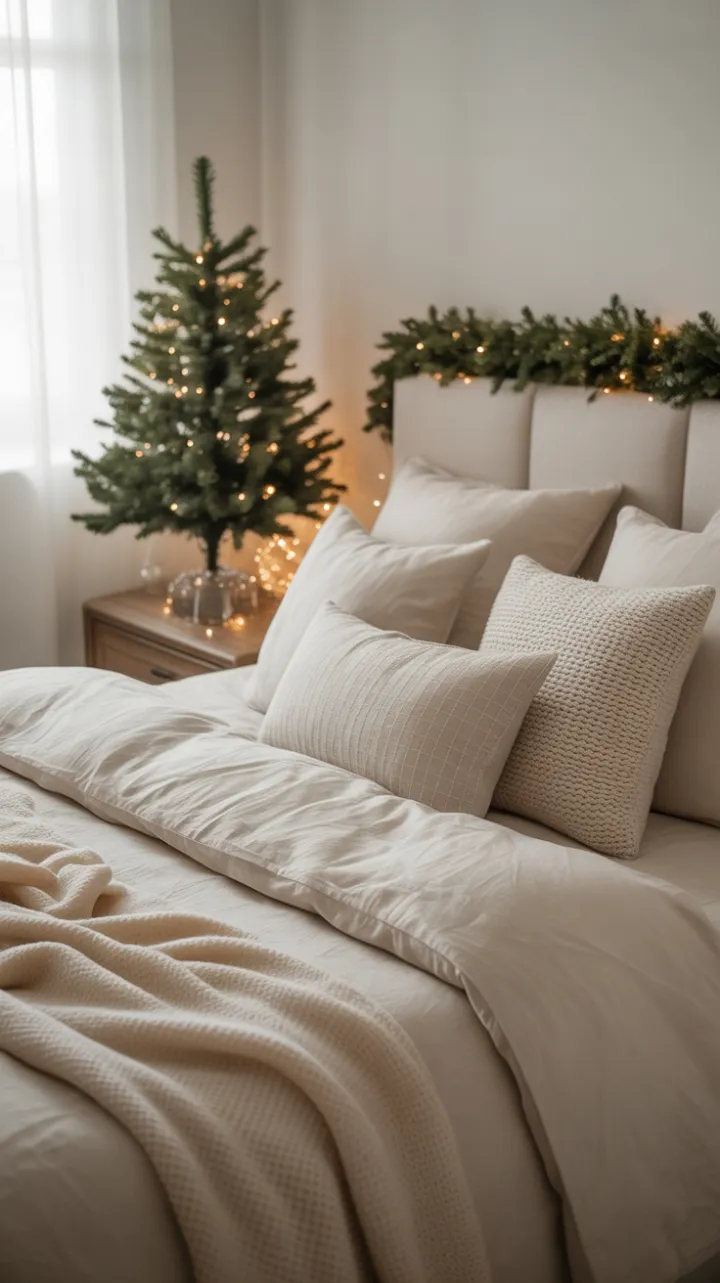 Cozy Christmas Morning in Ivory Linen