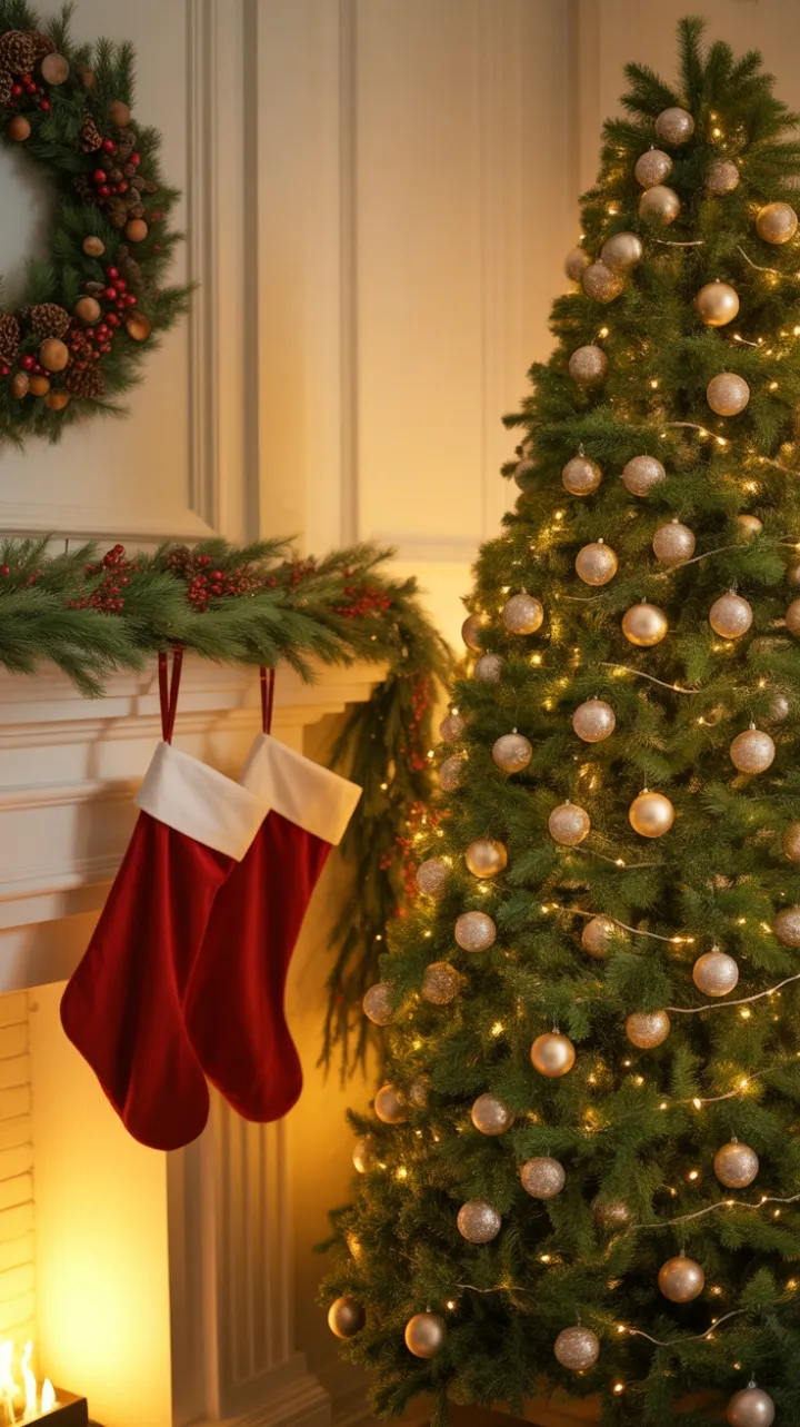 A Golden Hearth and Twinkling Tree: Cozy Christmas at Home