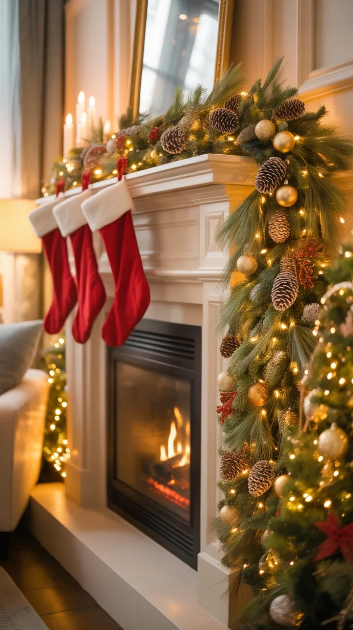 Warmth and Cheer by the Christmas Mantel