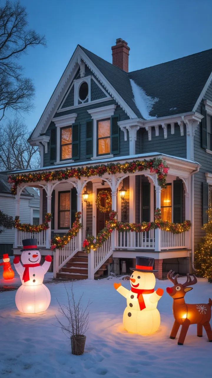 Starlit Victorian Home Dressed for a Magical Christmas
