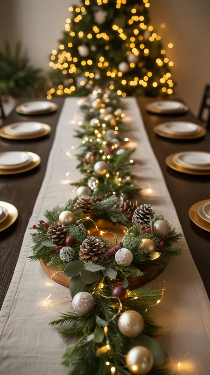 Warmth and Evergreen – An Elegant Christmas Tablescape