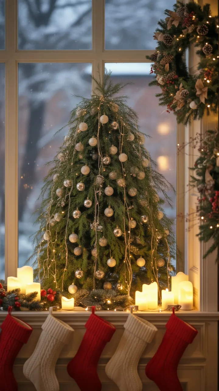 Snow-Kissed Window of Warmth and Wonder
