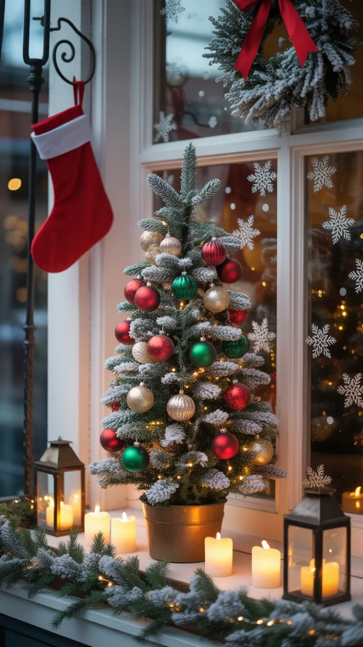 Snow‑Kissed Windowsill: Vintage Christmas Glow