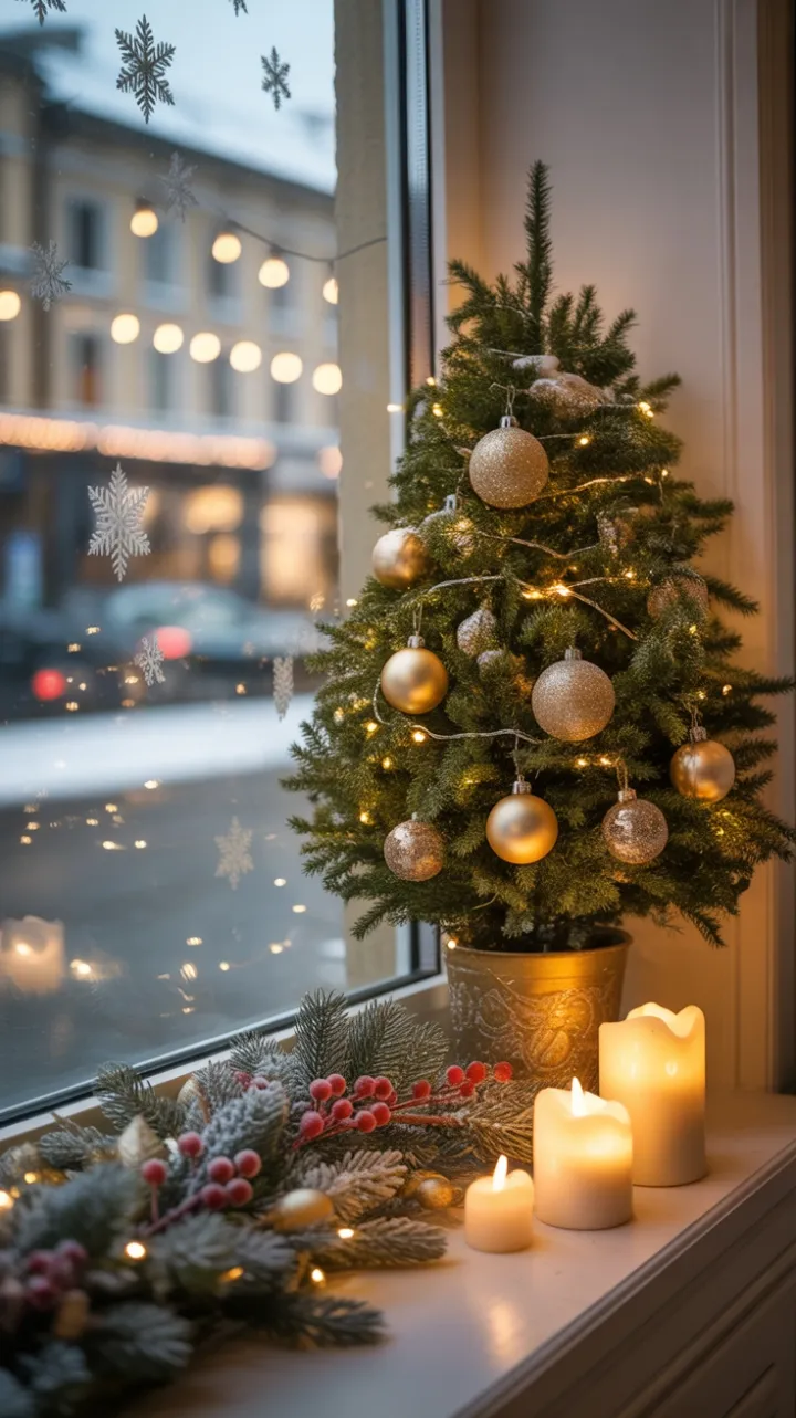 Snow-Kissed Windowsill Glow