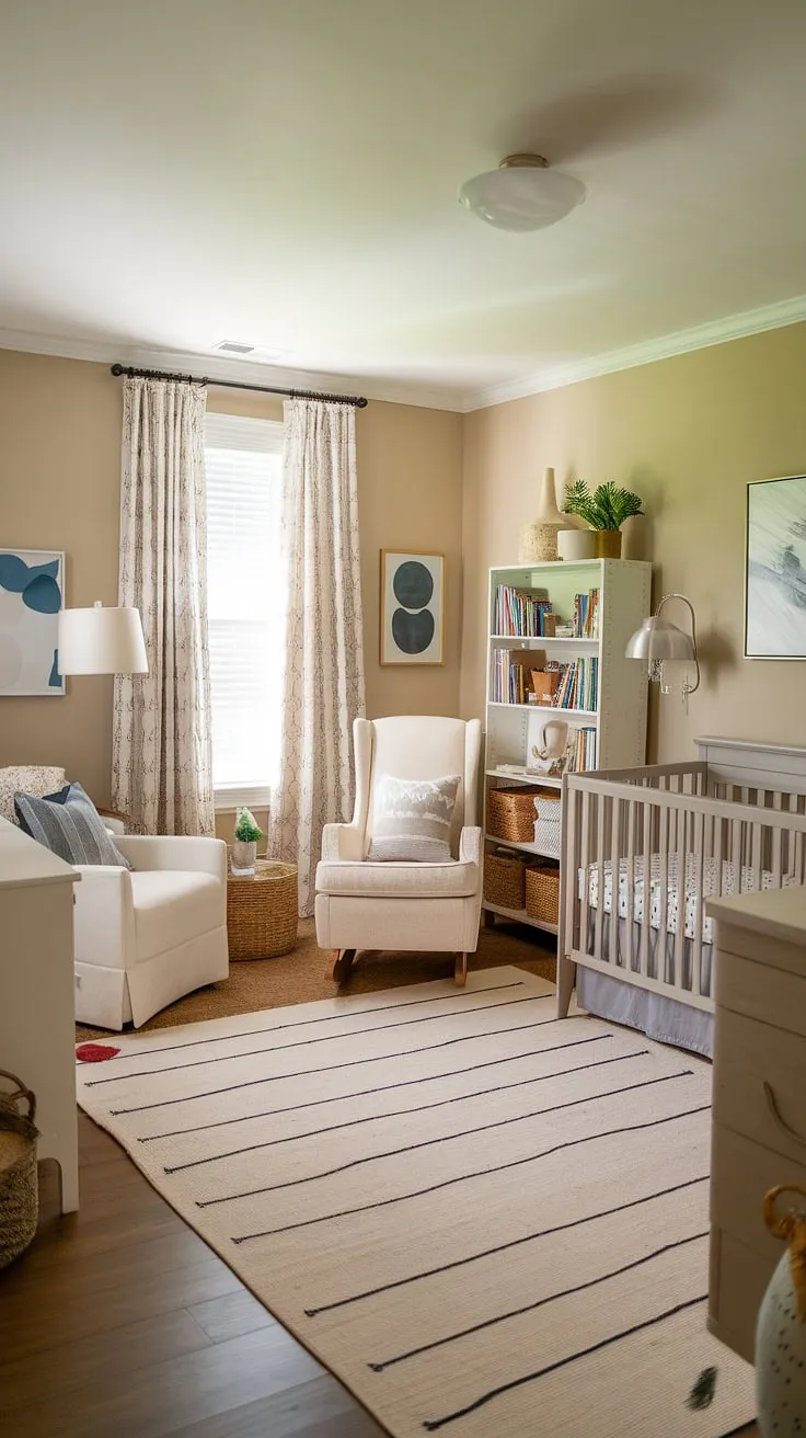 Transforming a space into a versatile nursery room guest room combo is easier than you think! This design effortlessly balances the needs of a baby boy nursery with the comfort of a guest room.  Explore these baby rooms for inspiration, showcasing clever nursery design, practical baby room ideas, and on-trend nursery decor.  The result? A space that embodies the best of nursery aesthetics and current nursery trends.