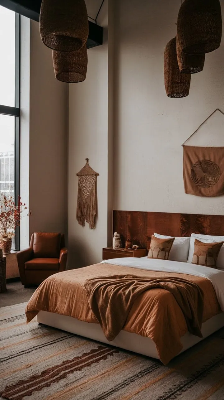 Discover a serene retreat where modern design harmonizes with nature, offering a calming escape with earthy tones and elegant details.