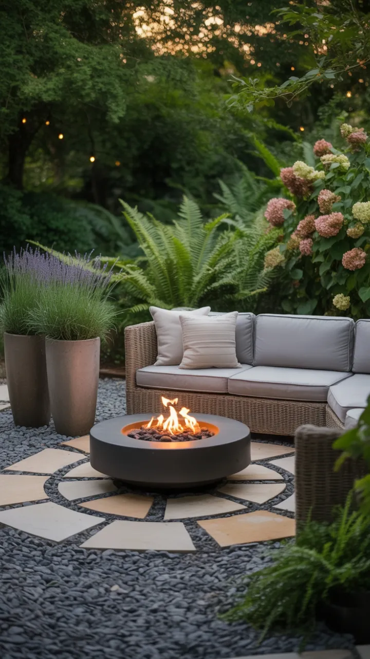 Golden-Hour Retreat Around a Cozy Stone Fire Pit