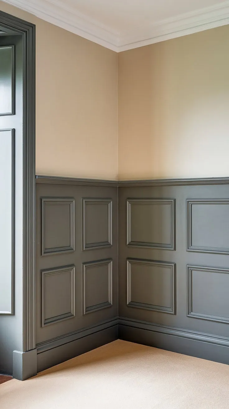 This charming tiny home entryway boasts a clever split entry shoe storage system. A small hallway opens into a functional foyer, complete with a foyer storage bench offering ample seating and two shelves.  Above, a coat shoe storage rack keeps things organized, while the entrance shoe storage below keeps footwear tidy.  The entryway decor perfectly complements this efficient and stylish design.