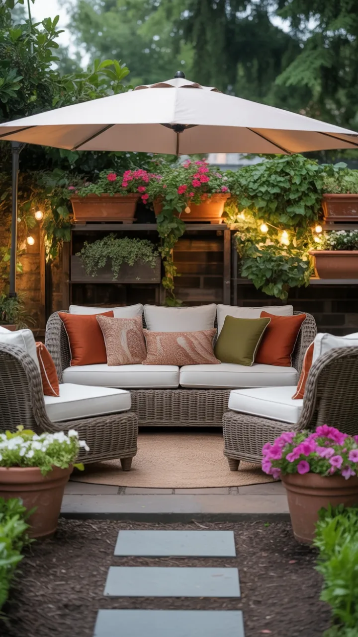 Twilight Terracotta Patio Retreat