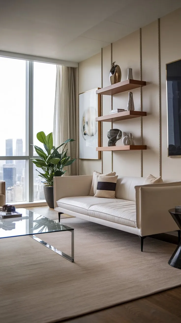 Luxury penthouse living is redefined by breathtaking city views and sophisticated modern design.