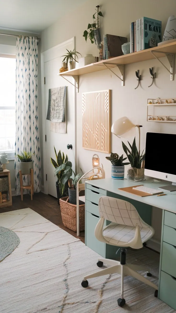Transform your space with a playroom office combo featuring a dedicated desk, ample storage, and playful decor for a balanced and inspiring environment.