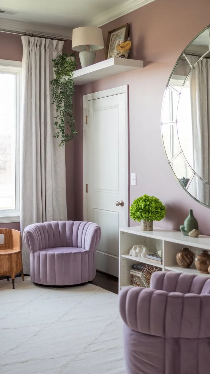 A soft-lit playroom and TV room blend seamlessly, featuring plush seating, playful decor, and a calming atmosphere.