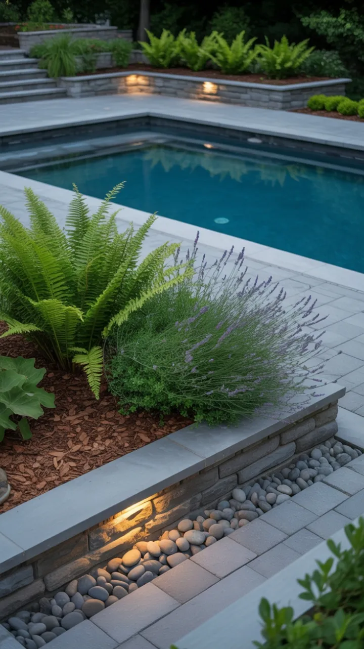 Lavender and Stone Luxury Pool Retreat