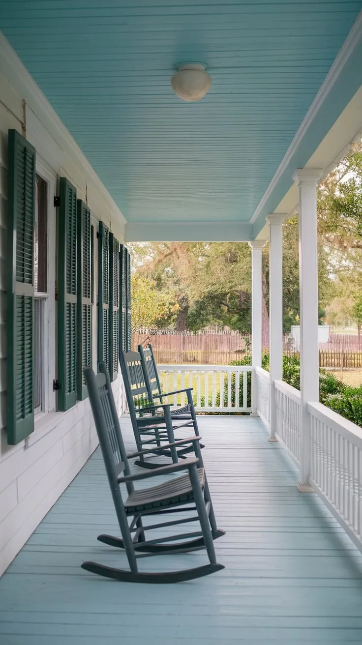 Southern Charm with Haint Blue Ceilings