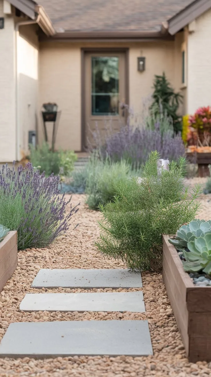 Charming Drought-Tolerant Porch Oasis