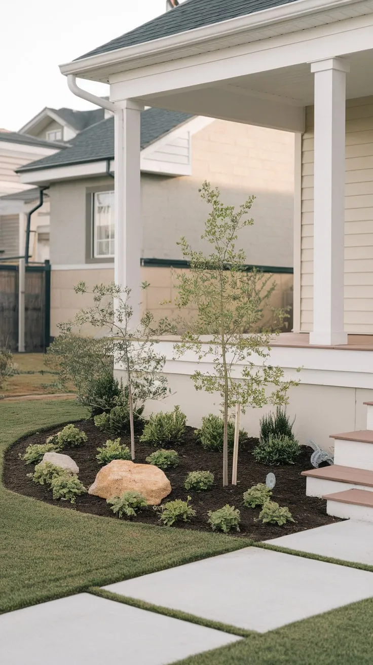 Charming Low-Maintenance Porch Landscaping Ideas