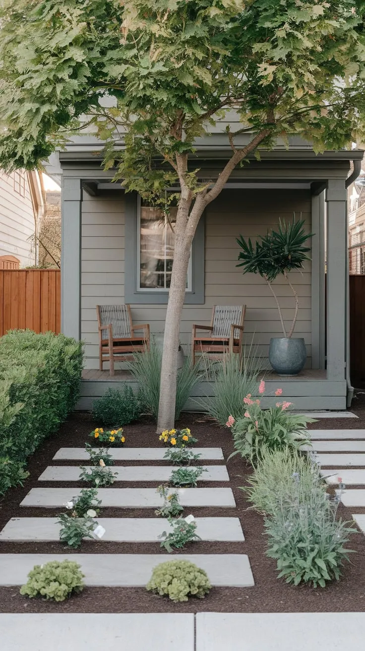 Charming Low-Maintenance Porch Landscaping Ideas
