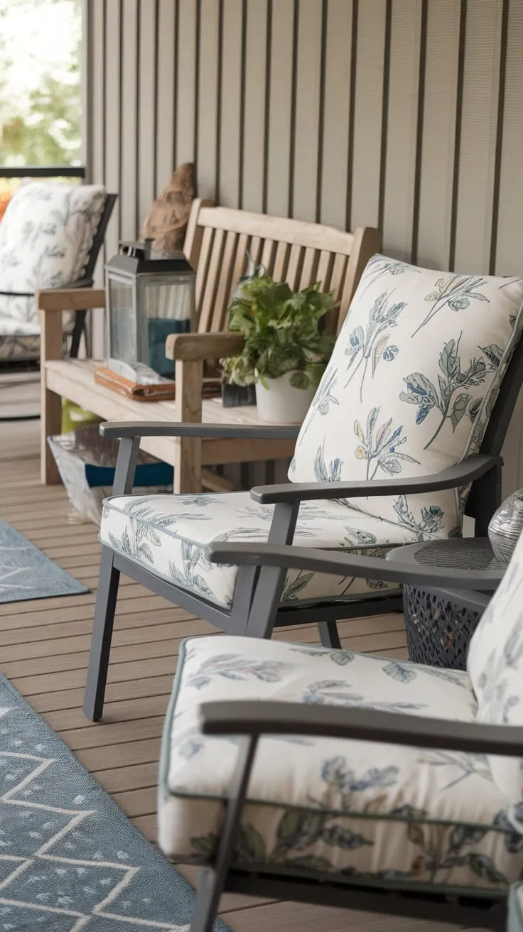 Cozy Porch Essentials: Chairs, Bench, and More