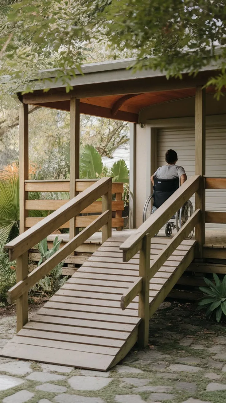 Wheelchair-Friendly Ramp Embraced by Nature