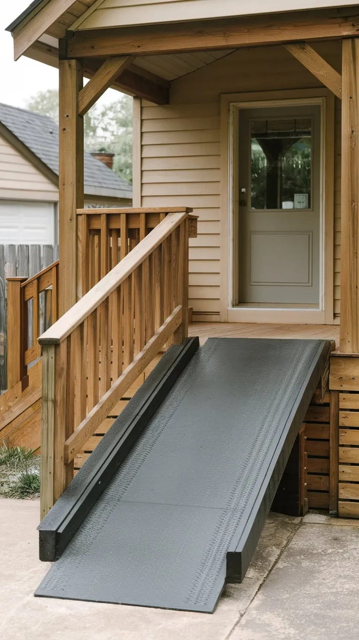 Stylish Ramp for Easy Access to Your Porch and Garage