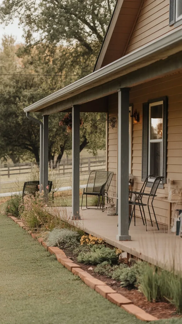 Rustic Serenity on the Ranch Front Porch