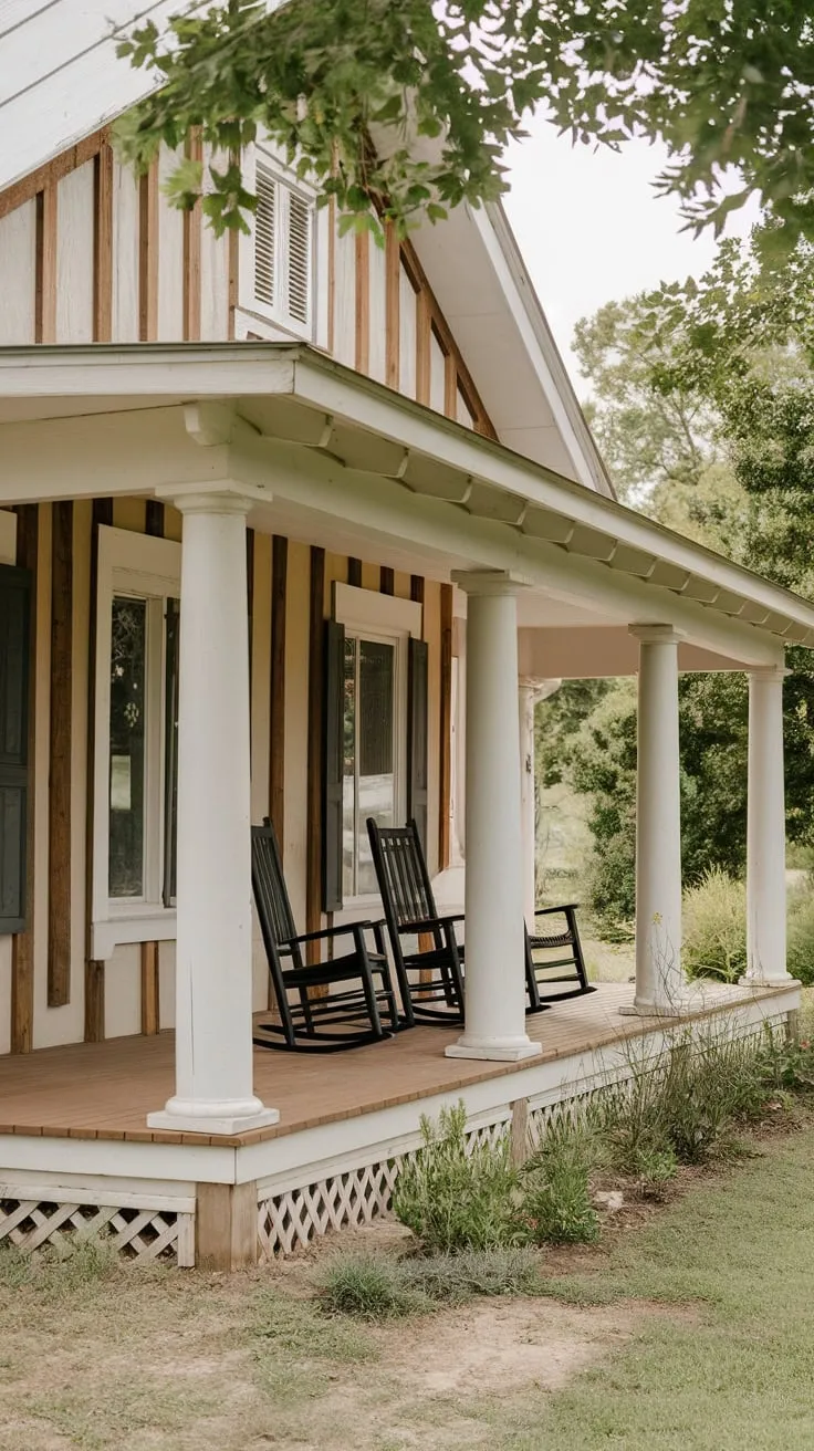 Rustic Retreat: A Picturesque Porch Oasis