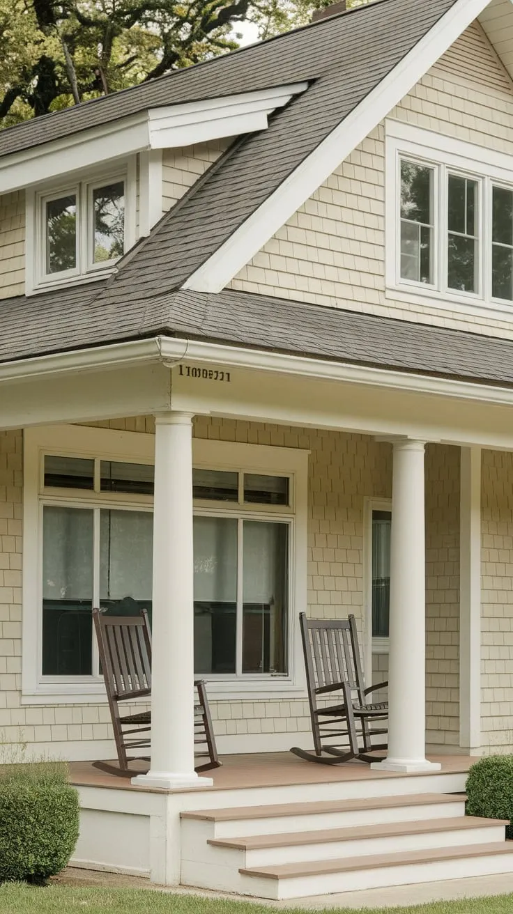 Cozy Beige Ranch with Inviting Front Porch