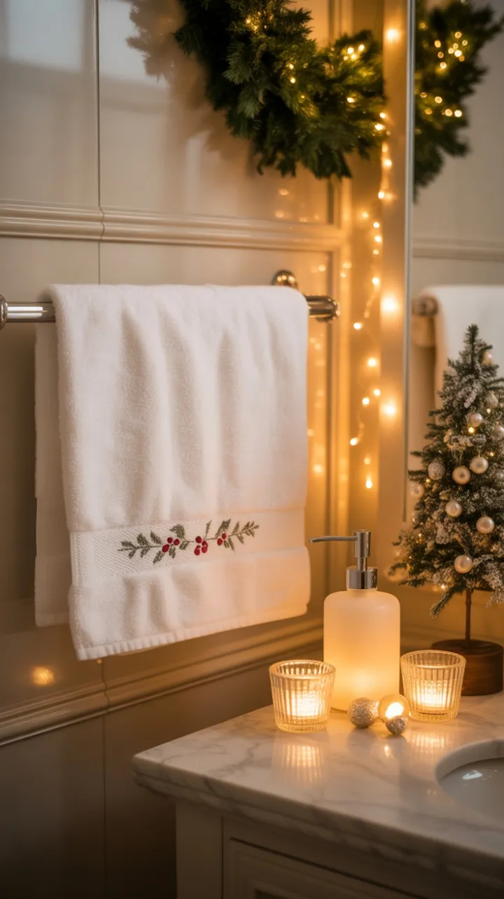 Festive Spa Retreat Bathed in Warm Holiday Light