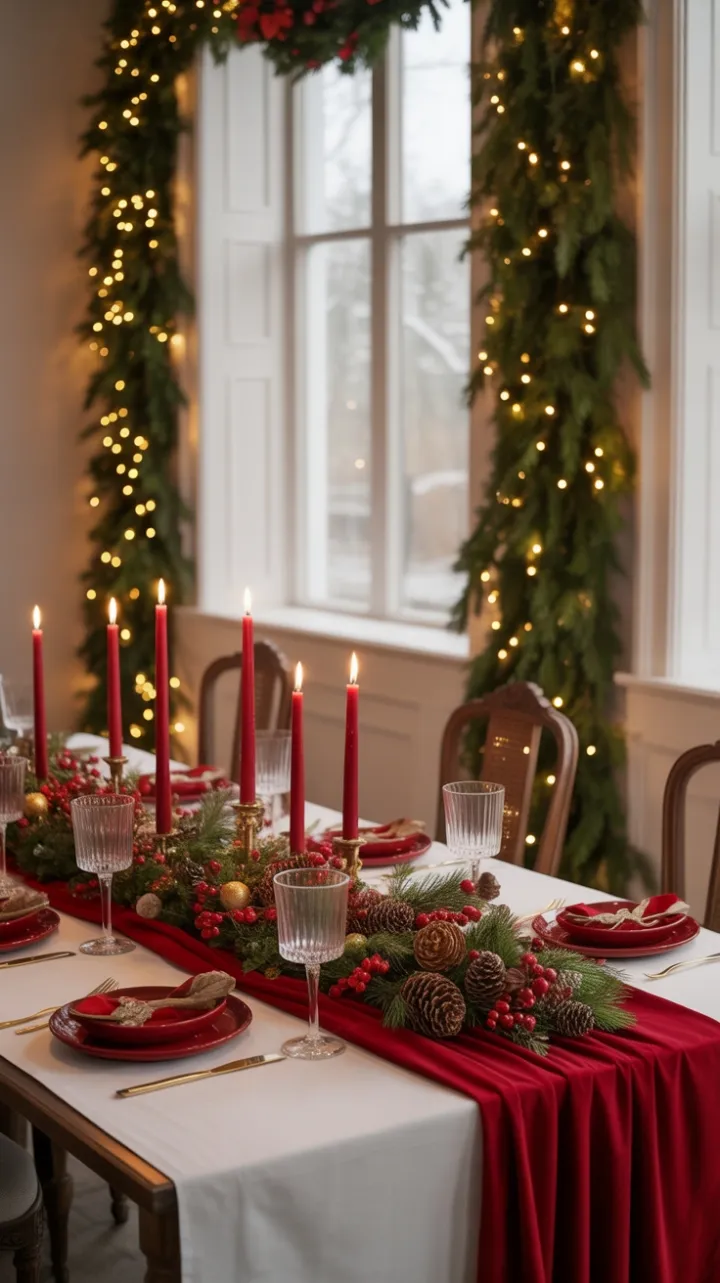 Warmth and Splendor in a Christmas Dining Room
