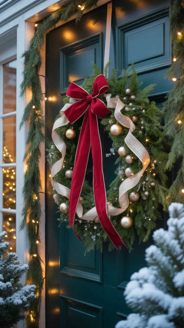 Velvet Bow, Golden Lights and a Snow‑Kissed Welcome