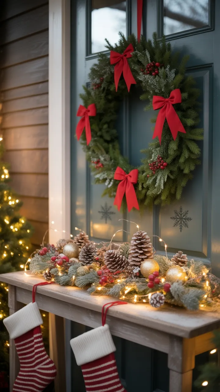 Warmth and Wonder on a Snow-Dusted Holiday Porch