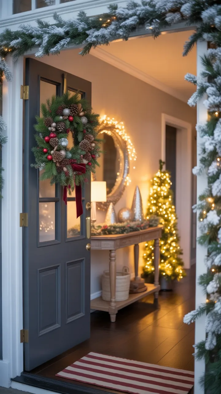 A Warm Christmas Welcome at the Doorstep